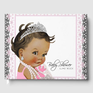 Ethnic Princess Baby Shower Guest Book