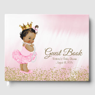 Ethnic Princess Baby Shower Guest Book