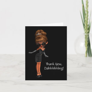Ethnic Princess Diva Womans Thank You