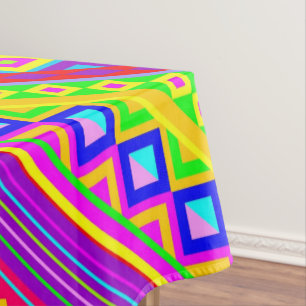 Ethnic Psychedelic Texture Pattern Tablecloth