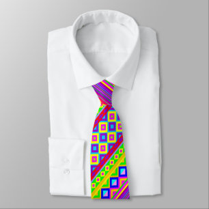 Ethnic Psychedelic Texture Pattern Tie
