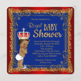 Ethnic Royal Prince Baby Shower Invitation