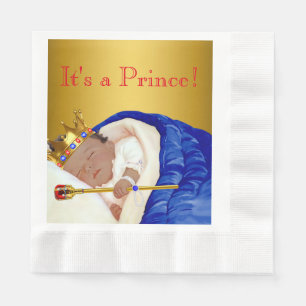 Ethnic Royal Prince Baby Shower Napkin