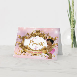 Ethnic Royal Princess Pink & Gold Elegant Card