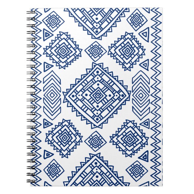 Ethnic seamless geometric pattern notebook (Front)