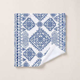 Ethnic seamless geometric pattern wash cloth