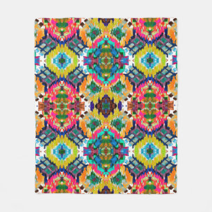 Ethnic seamless pattern. Ethnic boho ornament. Rep Fleece Blanket