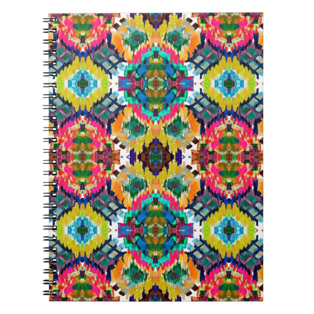 Ethnic seamless pattern. Ethnic boho ornament. Rep Notebook (Front)