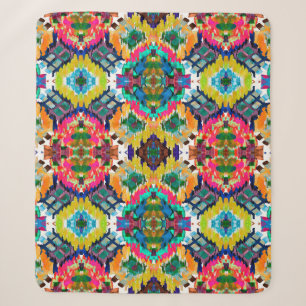 Ethnic seamless pattern. Ethnic boho ornament. Rep Sherpa Blanket