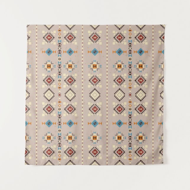 Ethnic seamless pattern tapestry (Front)