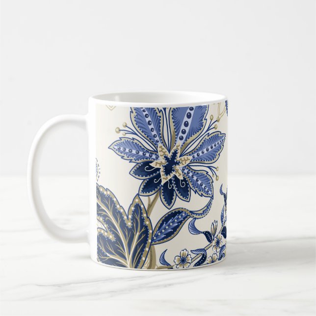 Ethnic seamless pattern with Indian ornament. Vint Coffee Mug (Left)