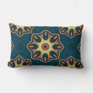 Ethnic seamless pattern with mandala. illustration lumbar pillow