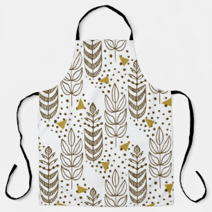 Ethnic seamless pattern with stylish trees. Endles Apron