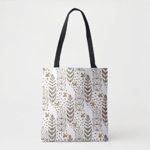 Ethnic seamless pattern with stylish trees. Endles Tote Bag