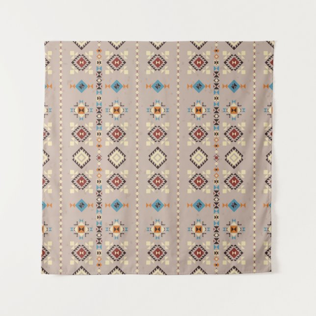 Ethnic: seamless tribal pattern tapestry (Front)