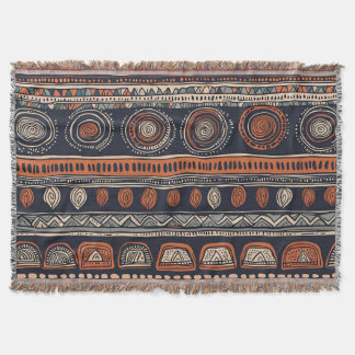 ethnic simple background throw blanket