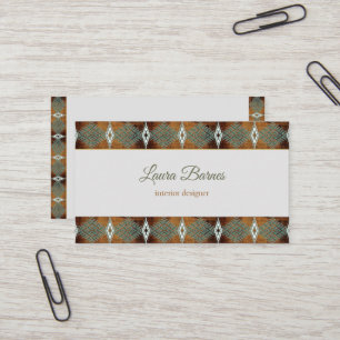 Ethnic southwest design. Text.   Business Card