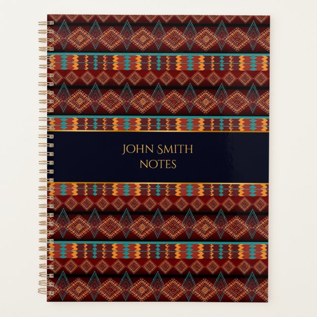 Ethnic southwestern geometric pattern planner (Front)