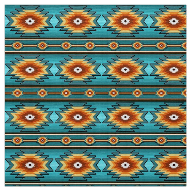 ethnic southwestern pattern fabric (Swatch)