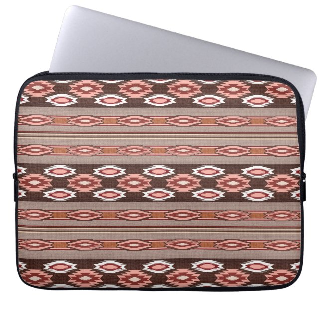 ethnic southwestern pattern laptop sleeve (Front)
