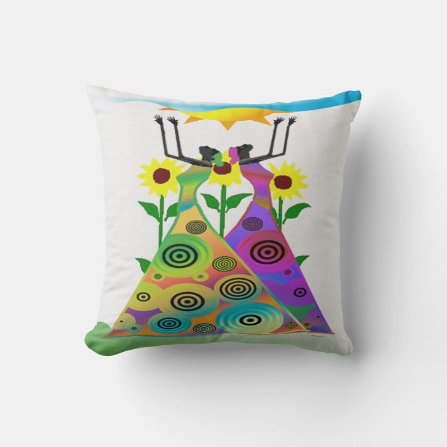“Ethnic Spirituality & Inspirational Culture  Throw Pillow (Front)