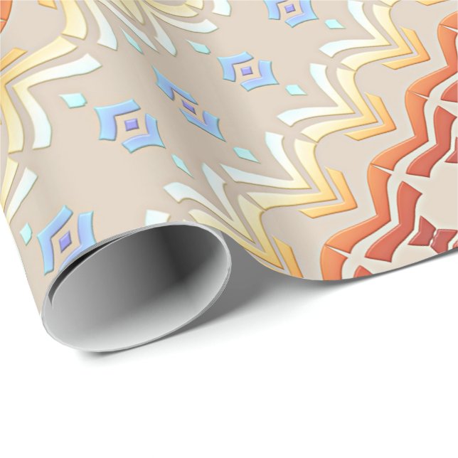Ethnic stripes  pattern. wrapping paper (Roll Corner)