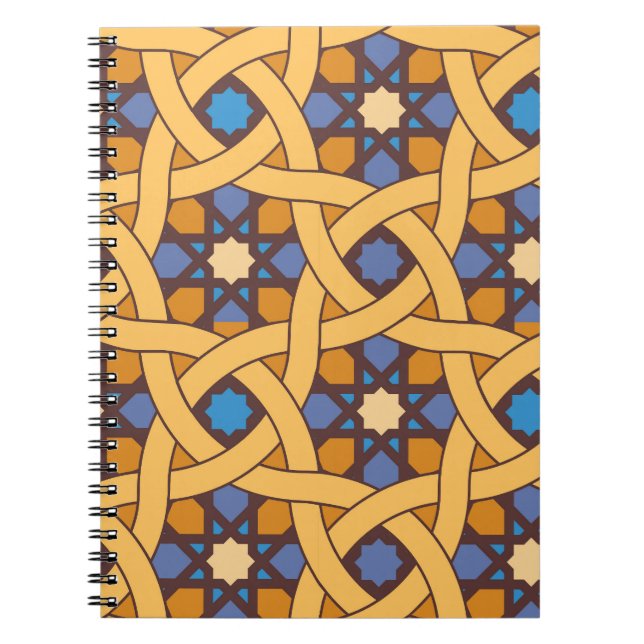 Ethnic Style Abstract Mosaic Pattern Notebook (Front)