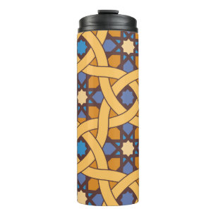 Ethnic Style Abstract Mosaic Pattern Thermal Tumbler