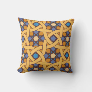 Ethnic Style Abstract Mosaic Pattern Throw Pillow