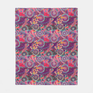 Ethnic Style Animal Pattern Fleece Blanket