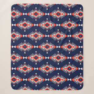 Ethnic style, geometric seamless pattern. sherpa blanket