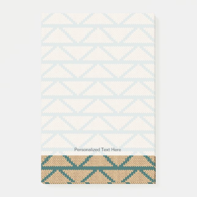 Ethnic Style Knitted Pattern Post-it Notes (Front)