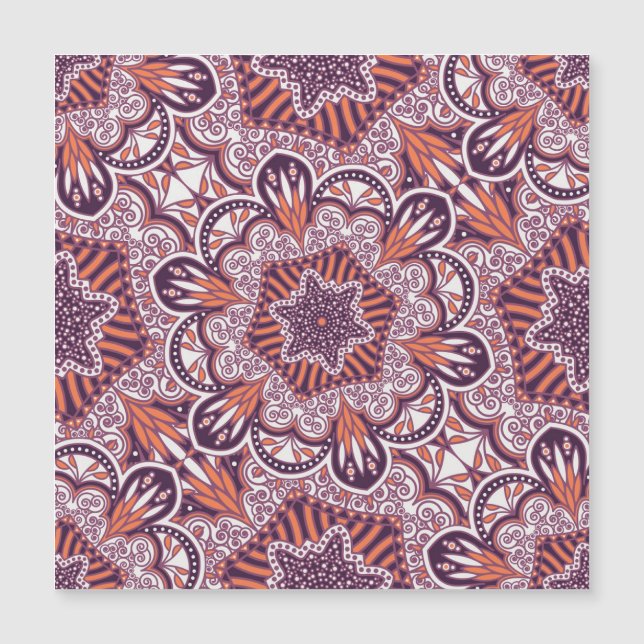 Ethnic style, vintage decorative texture. (Front)