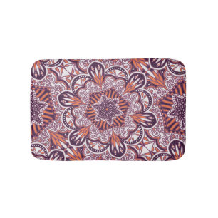 Ethnic style, vintage decorative texture. bath mat