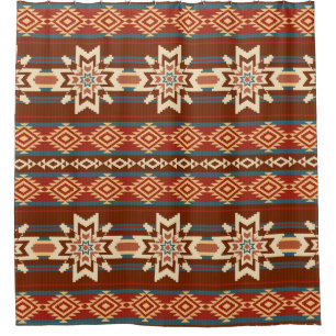 Ethnic Textile Stars: Abstract Pattern.