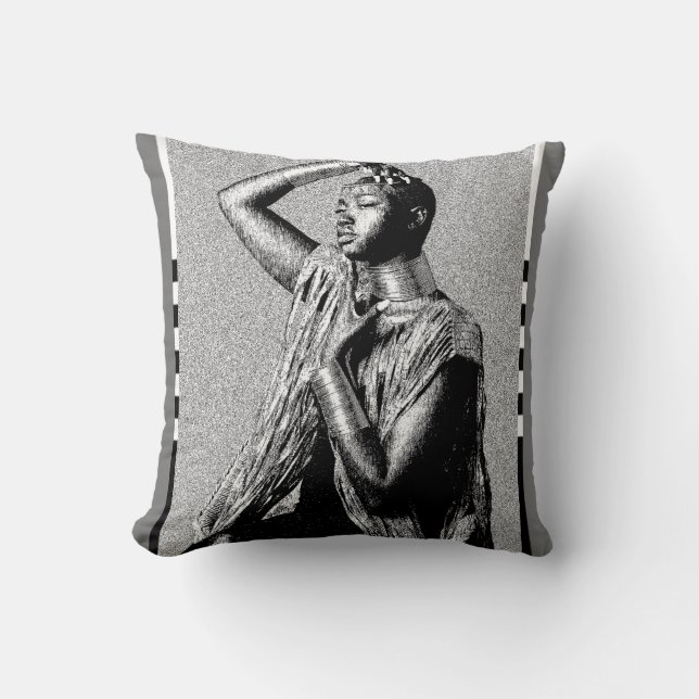 Ethnic  throw pillow (Front)