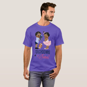 Ethnic Touchdowns or Tutus Baby Gender Reveal T-Shirt