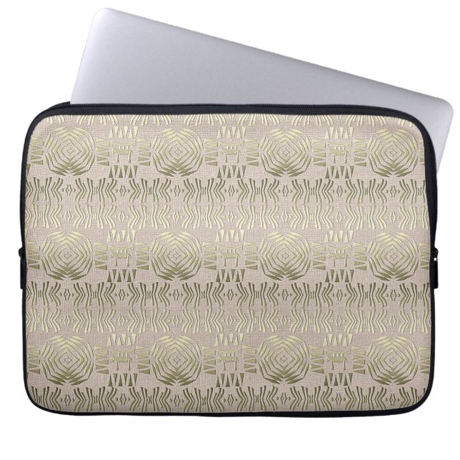 ethnic tribal african pattern laptop sleeve (Front)