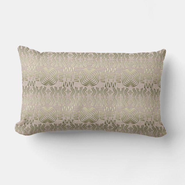 ethnic tribal african pattern lumbar pillow (Front)