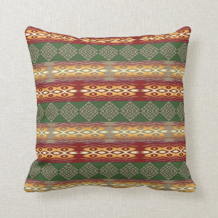 ethnic tribal african pattern throw pillow