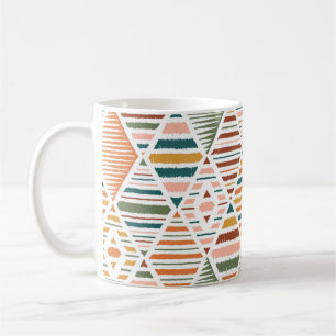 Ethnic Tribal Argyle Seamless Pattern. Traditional Coffee Mug