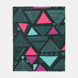 Ethnic Tribal Boho: Doodle Vintage. Fleece Blanket