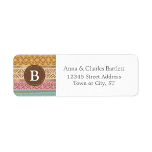 Ethnic Tribal Geometric Girly (Pastel) Monogram