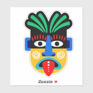 Ethnic Tribal Mask Sticker