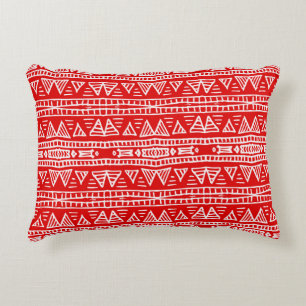 Ethnic Tribal Motifs Striped Pattern Accent Pillow