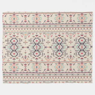 Ethnic Tribal Pattern Fleece Blanket