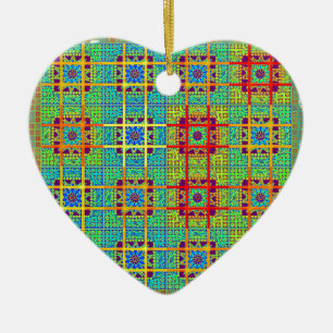 Ethnic tribal pattern.jpg ceramic ornament