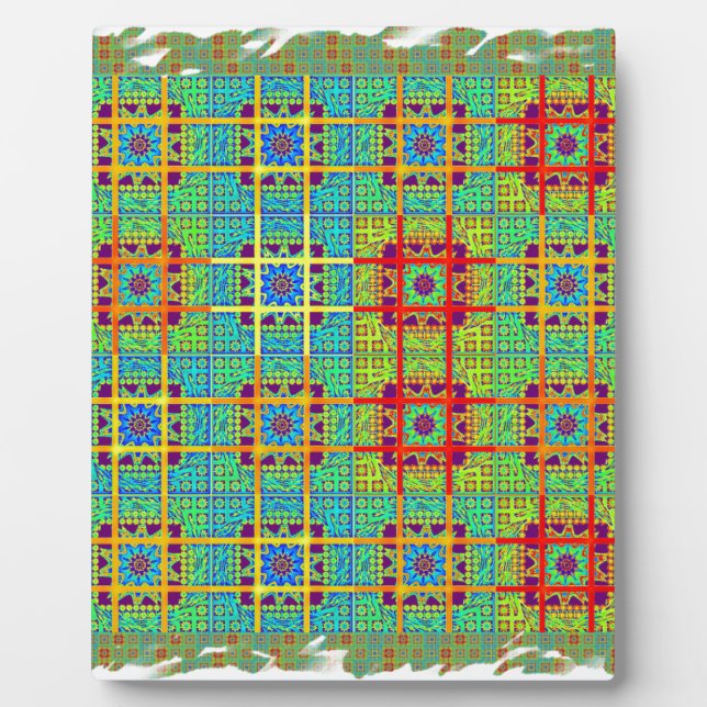 Ethnic tribal pattern.jpg plaque (Front)