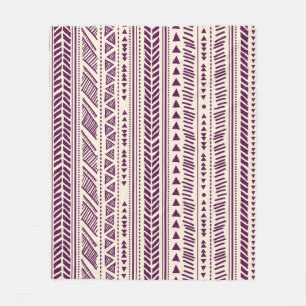 Ethnic tribal: seamless geometric pattern. fleece blanket