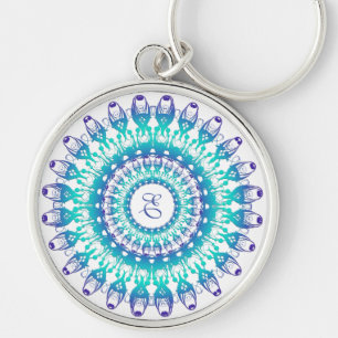 Ethnic turquoise Mandala Keychain